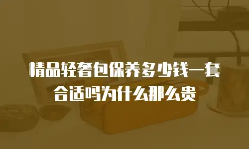 精品轻奢包保养多少钱一套合适吗为什么那么贵