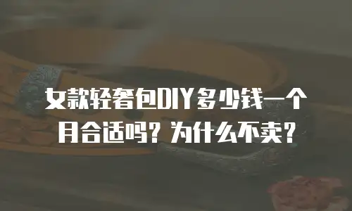 女款轻奢包DIY多少钱一个月合适吗？为什么不卖？