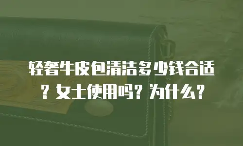 轻奢牛皮包清洁多少钱合适？女士使用吗？为什么？