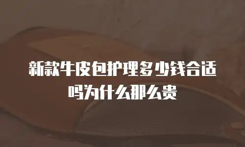 新款牛皮包护理多少钱合适吗为什么那么贵
