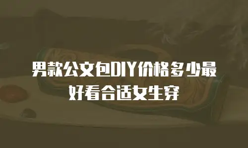 男款公文包DIY价格多少最好看合适女生穿