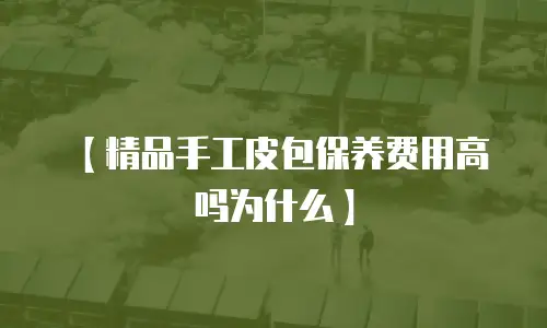 【精品手工皮包保养费用高吗为什么】