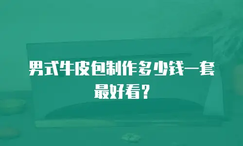 男式牛皮包制作多少钱一套最好看？