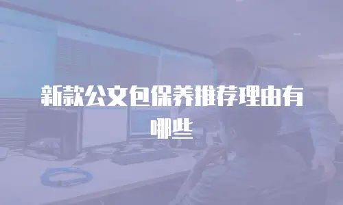 新款公文包保养推荐理由有哪些