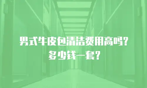 男式牛皮包清洁费用高吗？多少钱一套？