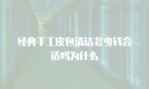 经典手工皮包清洁多少钱合适吗为什么