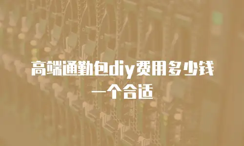 高端通勤包diy费用多少钱一个合适