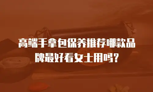 高端手拿包保养推荐哪款品牌最好看女士用吗？