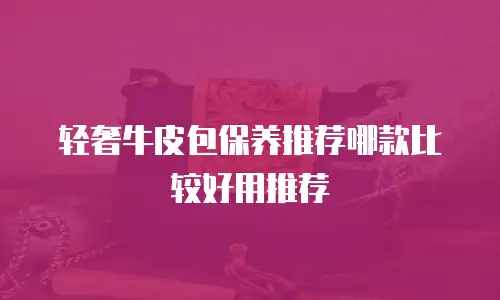 轻奢牛皮包保养推荐哪款比较好用推荐