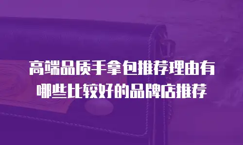 高端品质手拿包推荐理由有哪些比较好的品牌店推荐