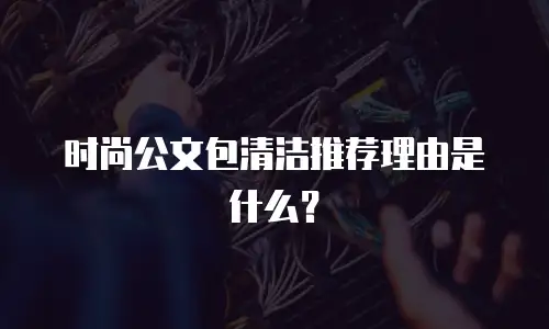 时尚公文包清洁推荐理由是什么？