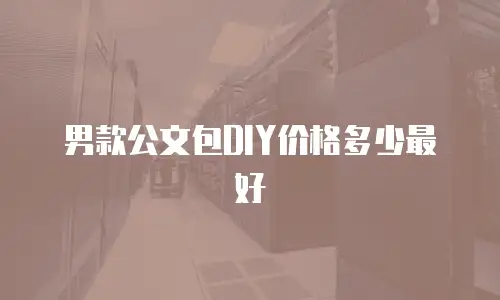 男款公文包DIY价格多少最好