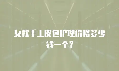 女款手工皮包护理价格多少钱一个？