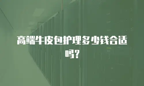 高端牛皮包护理多少钱合适吗？