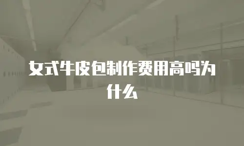 女式牛皮包制作费用高吗为什么