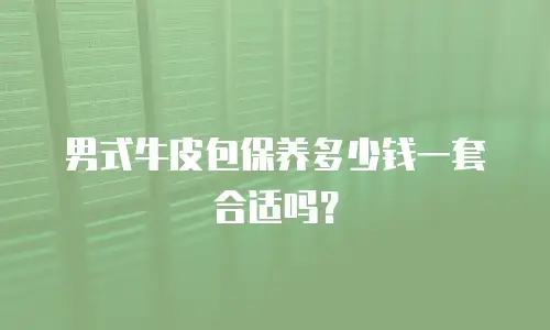 男式牛皮包保养多少钱一套合适吗？