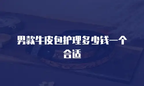 男款牛皮包护理多少钱一个合适