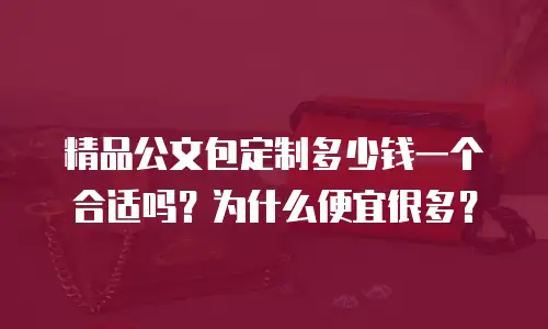 精品公文包定制多少钱一个合适吗？为什么便宜很多？