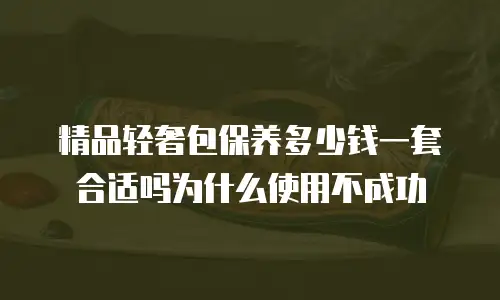 精品轻奢包保养多少钱一套合适吗为什么使用不成功