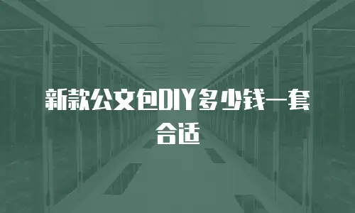 新款公文包DIY多少钱一套合适
