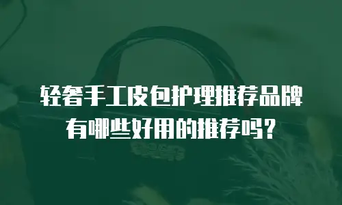 轻奢手工皮包护理推荐品牌有哪些好用的推荐吗？