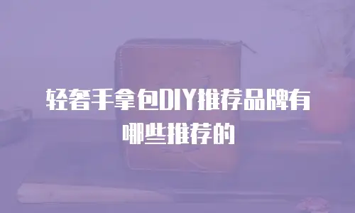 轻奢手拿包DIY推荐品牌有哪些推荐的