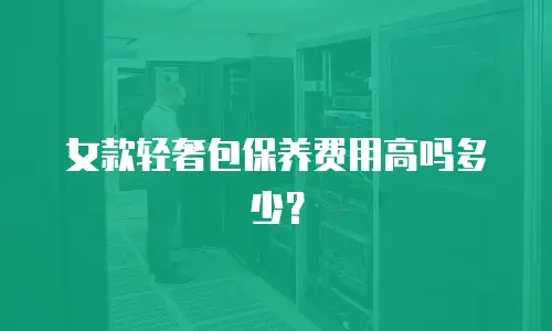 女款轻奢包保养费用高吗多少？