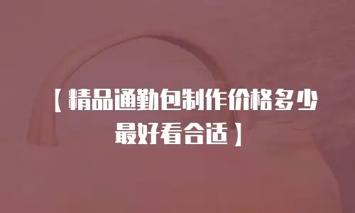 【精品通勤包制作价格多少最好看合适】