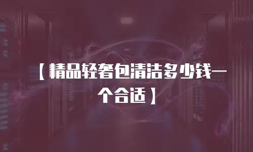 【精品轻奢包清洁多少钱一个合适】