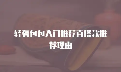 轻奢包包入门推荐百搭款推荐理由
