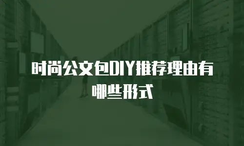 时尚公文包DIY推荐理由有哪些形式