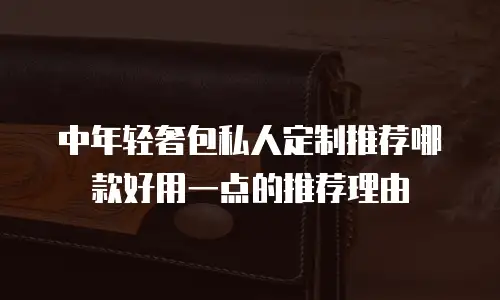 中年轻奢包私人定制推荐哪款好用一点的推荐理由