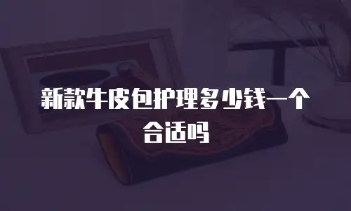 新款牛皮包护理多少钱一个合适吗