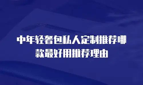 中年轻奢包私人定制推荐哪款最好用推荐理由