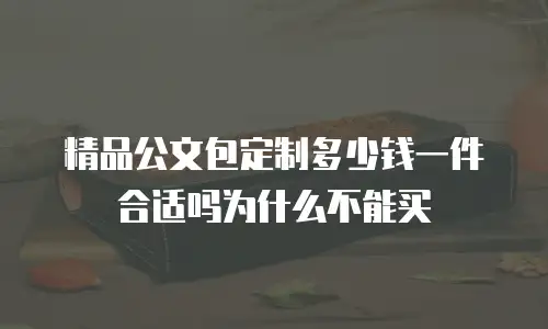 精品公文包定制多少钱一件合适吗为什么不能买