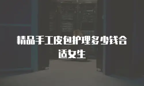 精品手工皮包护理多少钱合适女生