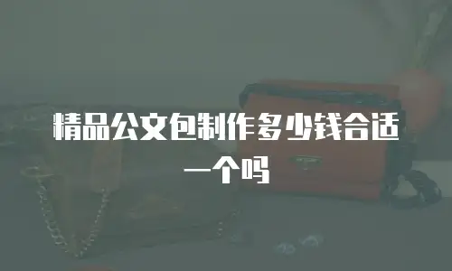 精品公文包制作多少钱合适一个吗