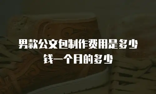 男款公文包制作费用是多少钱一个月的多少