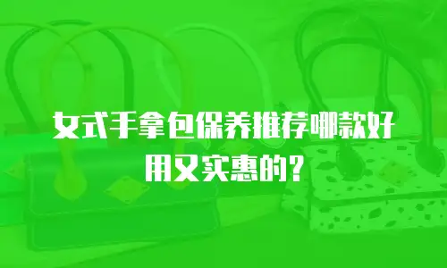 女式手拿包保养推荐哪款好用又实惠的？