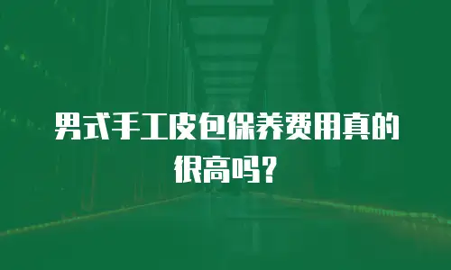 男式手工皮包保养费用真的很高吗？