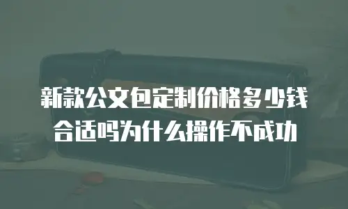 新款公文包定制价格多少钱合适吗为什么操作不成功