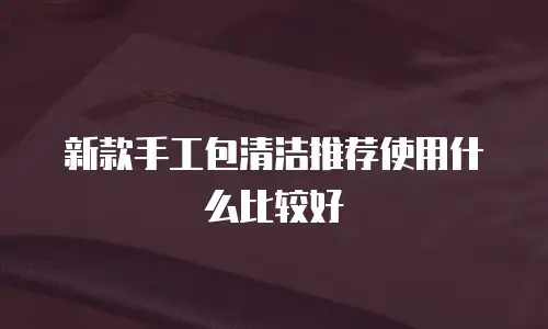 新款手工包清洁推荐使用什么比较好