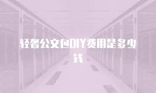 轻奢公文包DIY费用是多少钱