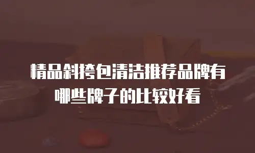 精品斜挎包清洁推荐品牌有哪些牌子的比较好看