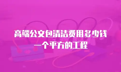 高端公文包清洁费用多少钱一个平方的工程