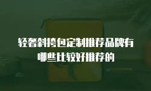 轻奢斜挎包定制推荐品牌有哪些比较好推荐的