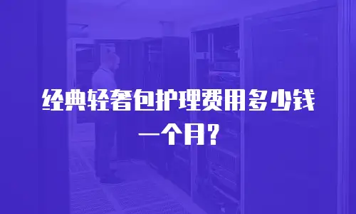 经典轻奢包护理费用多少钱一个月？