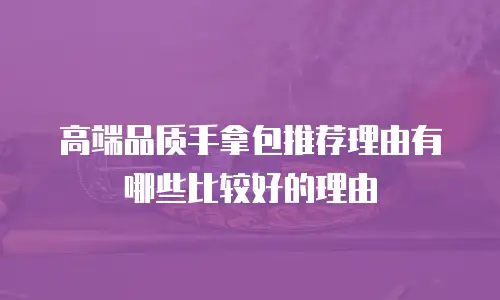 高端品质手拿包推荐理由有哪些比较好的理由
