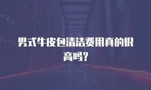 男式牛皮包清洁费用真的很高吗？