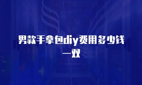 男款手拿包diy费用多少钱一双